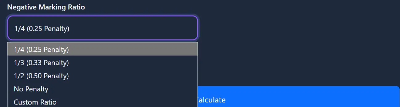 SSC Marks Calculator Step 3